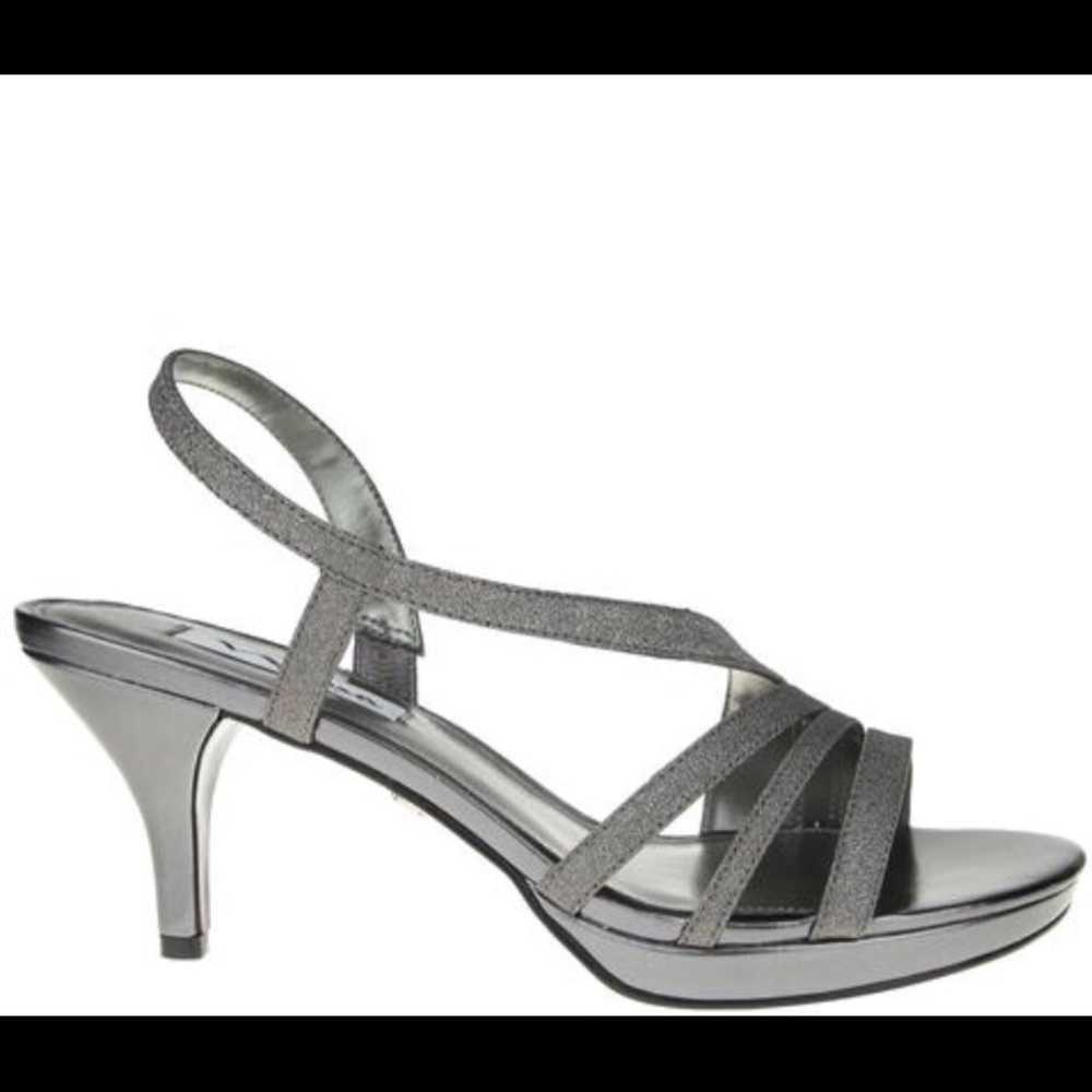 Nina charcoal glitter Vinyl shoes